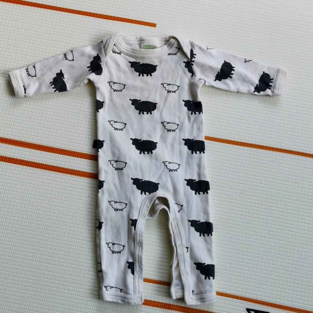 Parade organics sheep romper onsie